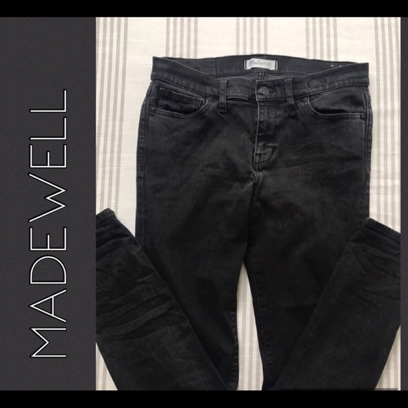 Madewell Denim - Madewell Skinny Skinny Black Denim Black Jeans 30
